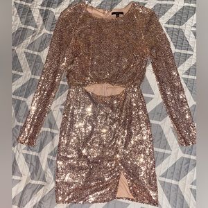 Long Sleeve Homecoming Dress